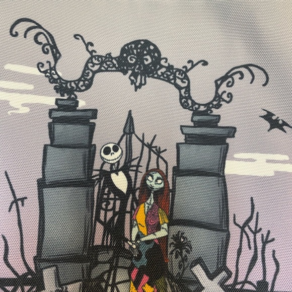 Loungefly The Nightmare Before Christmas Graveyard Passport Crossbody Bag - Picture 6 of 8